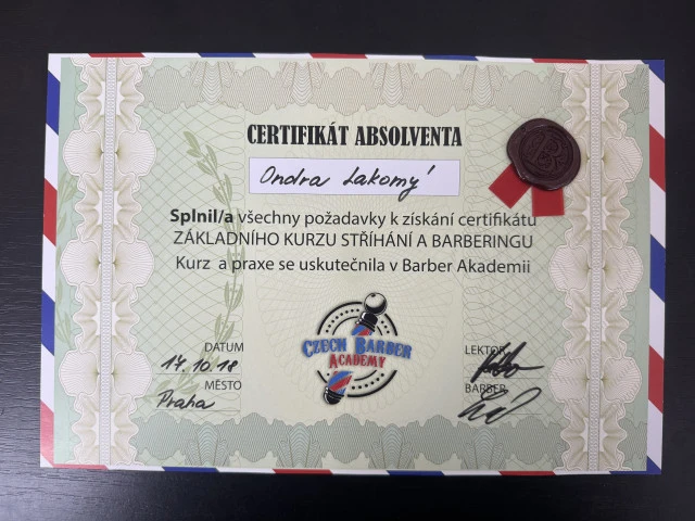 Certifikát absolventa